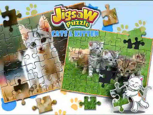 თამაში Jigsaw Puzzle Cats & Kitten ონლაინ