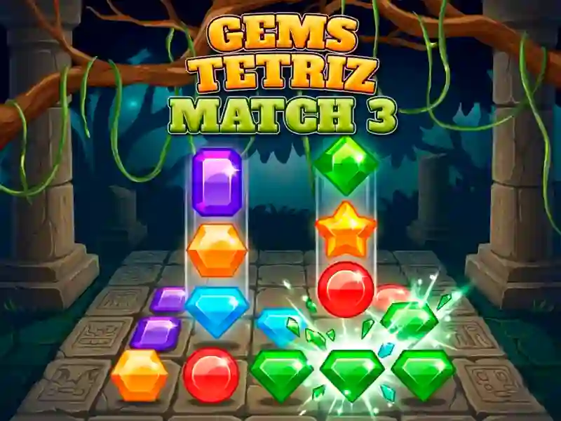 თამაში Gems Tetriz Match 3 ონლაინ