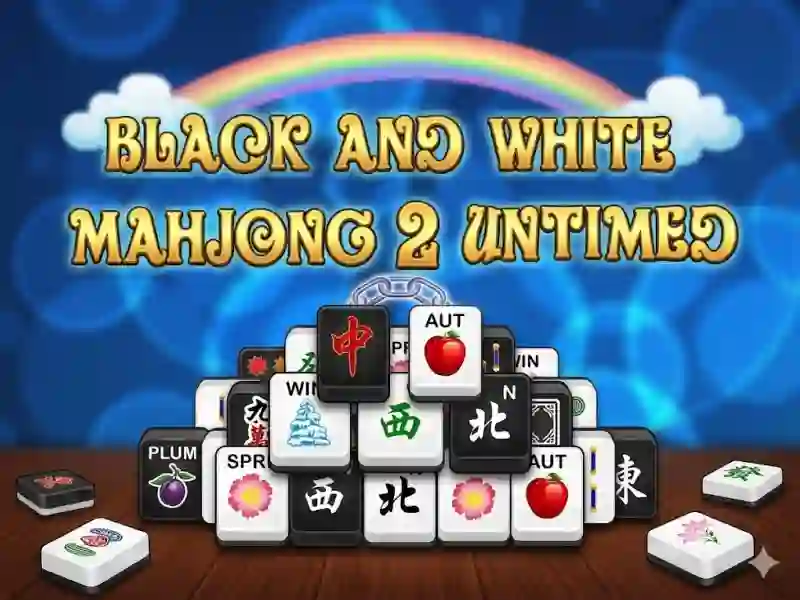 თამაში Mahjong Black White 2 Untimed ონლაინ