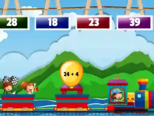 თამაში Math Train Addition ონლაინ