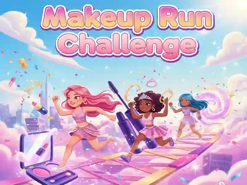 თამაში Makeup Run Challenge ონლაინ