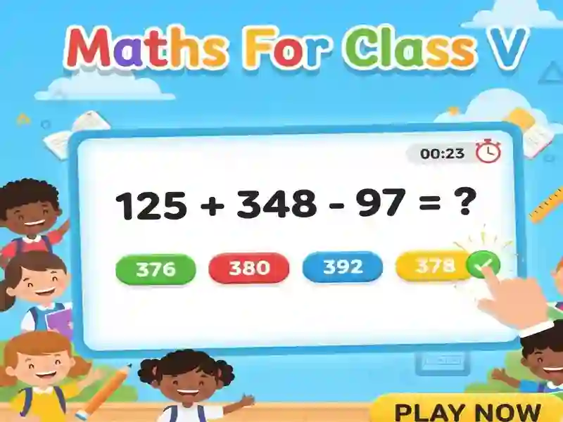 თამაში Maths For Class V ონლაინ
