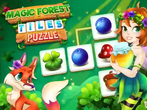თამაში Magic Forest Tiles Puzzle ონლაინ