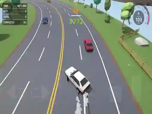 თამაში Polygon Drift: Endless Traffic Racing ონლაინ