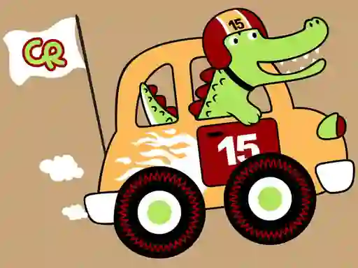 თამაში Fast Racing Cars Coloring ონლაინ