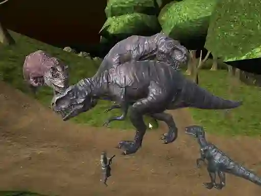 თამაში Mightnight Multiplayer Dinosaur Hunt ონლაინ