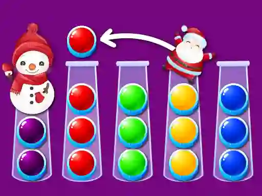 თამაში Ball Sort Xmas ონლაინ