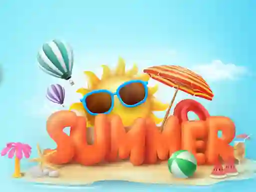 თამაში Happy summer jigsaw puzzle ონლაინ
