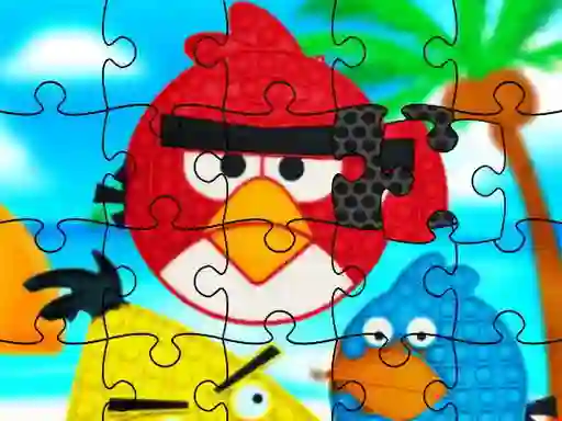 თამაში Funny Birds Pop It Jigsaw ონლაინ