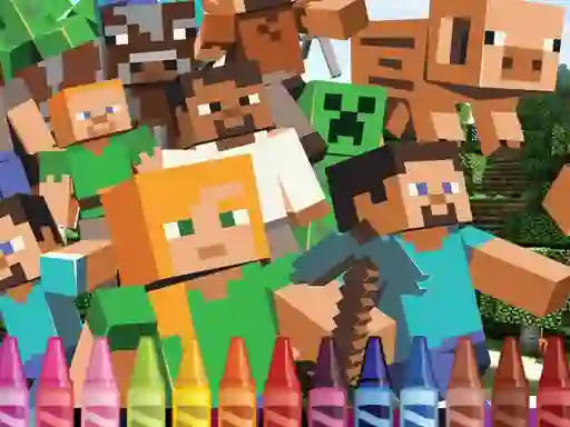 თამაში 4GameGround Minecraft Coloring ონლაინ