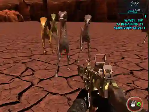 თამაში Dinosaurs Survival Active Vulcan ონლაინ