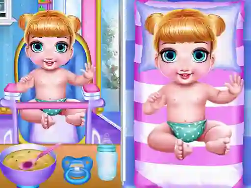 თამაში Princess New Born Twins Baby Care ონლაინ