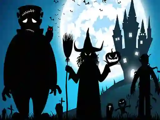 თამაში Crazy Halloween Memory ონლაინ