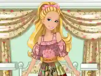 თამაში Barbie's Patchwork Peasant Dress ონლაინ
