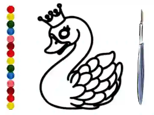 თამაში Back To School: Swan Coloring Book ონლაინ