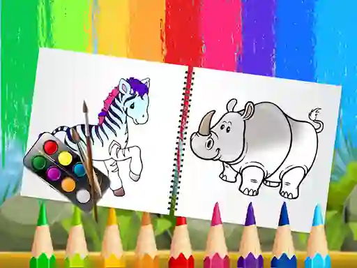 თამაში Funny Animals Coloring Book ონლაინ