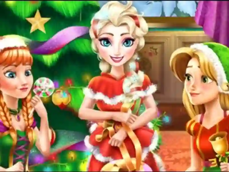 თამაში Disney Princess Christmas Party ონლაინ