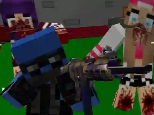 თამაში Blocky Combat Special Forces: Zombie Apocalypse ონლაინ