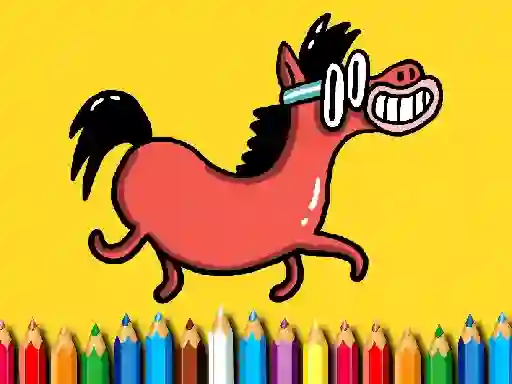 თამაში Back To School: Pony Coloring Book ონლაინ