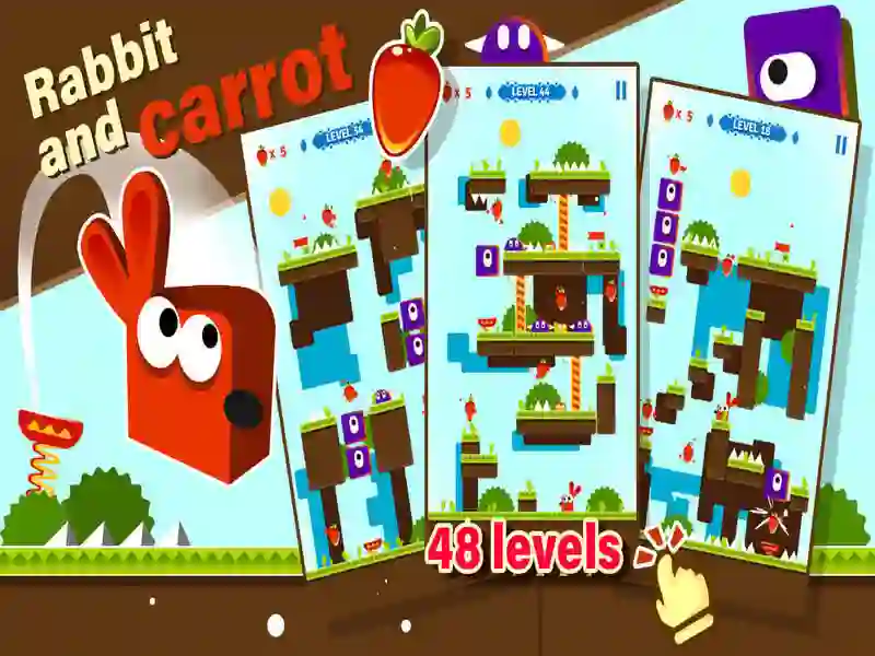 თამაში Rabbit & Carrot ონლაინ