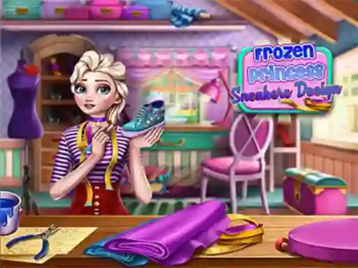 თამაში Frozen Princess Sneakers Design ონლაინ