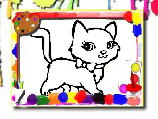 თამაში Sweet Cats Coloring ონლაინ