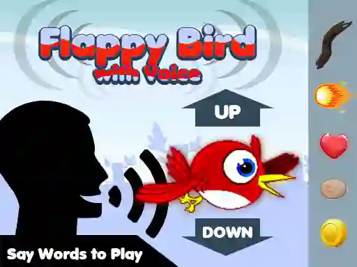თამაში Flappy Bird With Voice ონლაინ