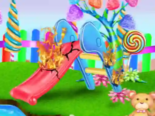 თამაში Candy Garden Cleaning ონლაინ
