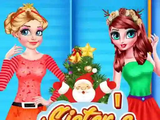 თამაში Sisters Christmas Tree ონლაინ