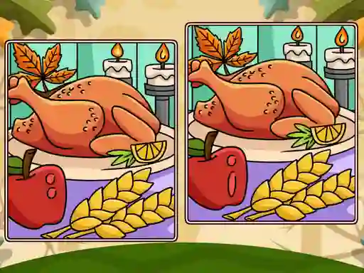 თამაში Thanksgiving Spot The Differences ონლაინ