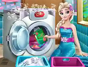 თამაში Ice Queen Laundry Day ონლაინ