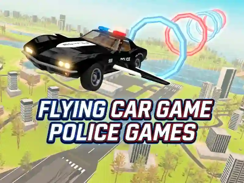 თამაში Flying Car Game Police Games ონლაინ