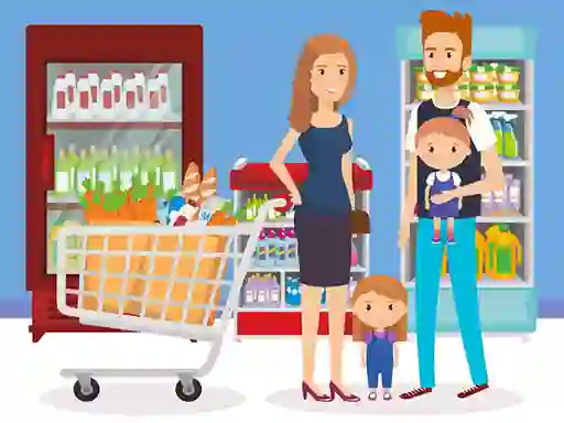 თამაში Happy Shopping Jigsaw ონლაინ