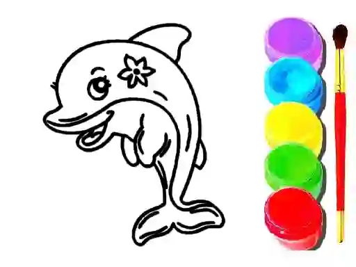 თამაში Dolphin Coloring Book ონლაინ