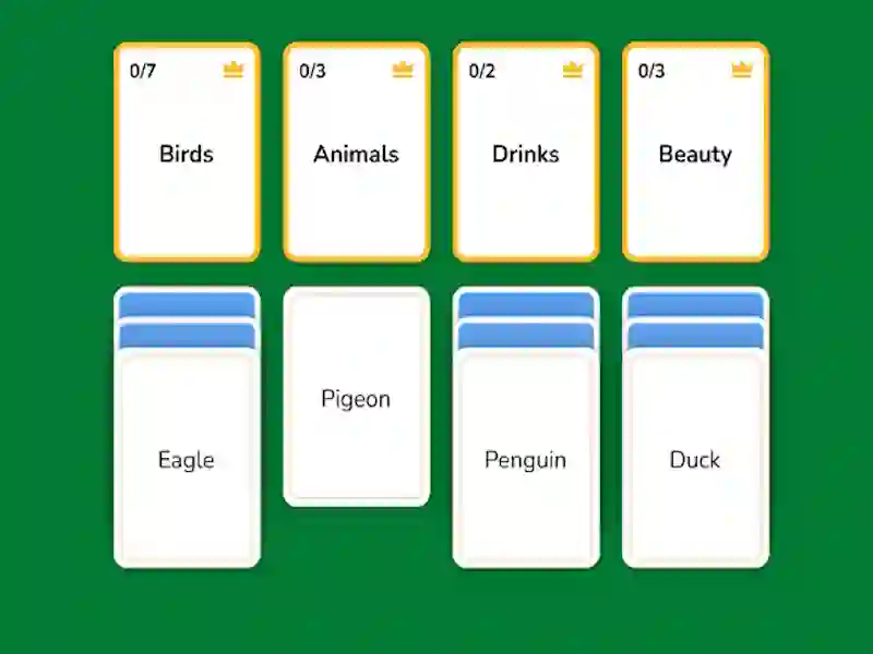 თამაში Word Solitaire ონლაინ