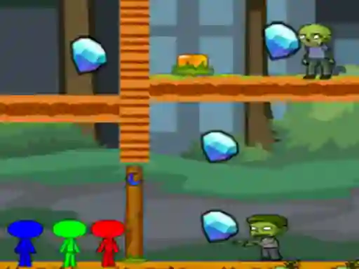 თამაში StickMan Bros Vs Zombies ონლაინ