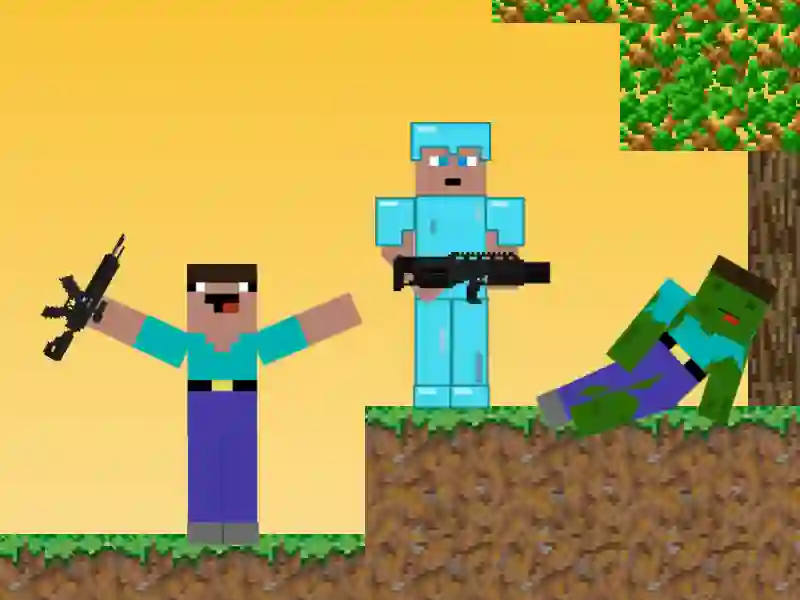 თამაში Noob vs Pro: Zombie Apocalypse ონლაინ