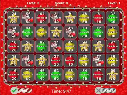 თამაში Christmas Number Crunch Rounding ონლაინ