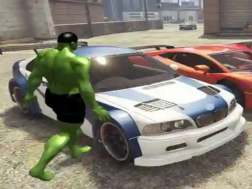 თამაში Chained Car vs Hulk ონლაინ