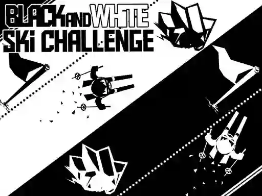 თამაში Black and White Ski Challenge ონლაინ