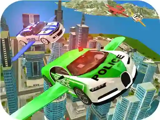 თამაში Flying Police Car Simulator ონლაინ