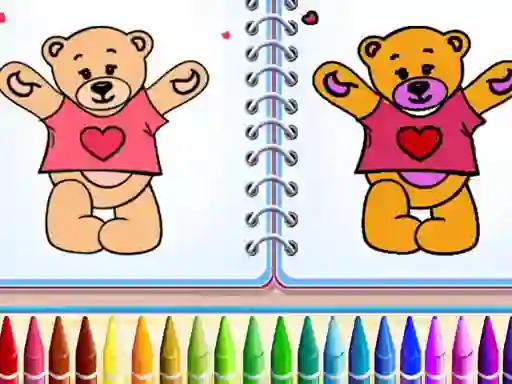 თამაში Cute Teddy Bear Colors ონლაინ