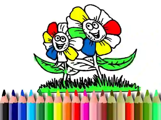 თამაში Back to School: Flowers Coloring ონლაინ