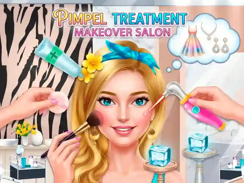 თამაში Pimple Treatment Makeover Salon ონლაინ