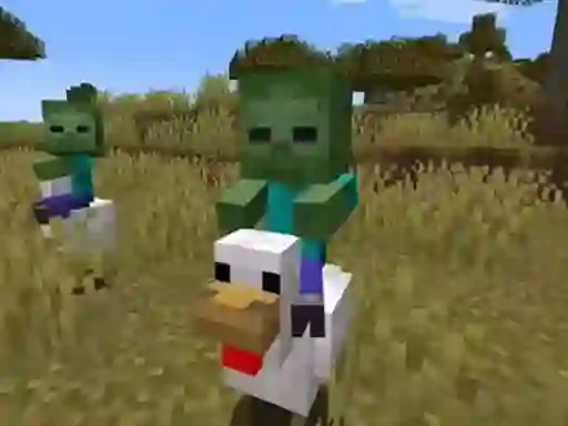 თამაში Chicken Jockey hidden lava chicken 2 ონლაინ
