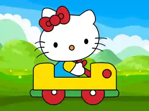 თამაში Hello Kitty Car Jigsaw ონლაინ