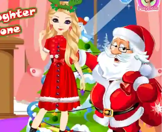 თამაში Santa's Daughter Home Alone ონლაინ