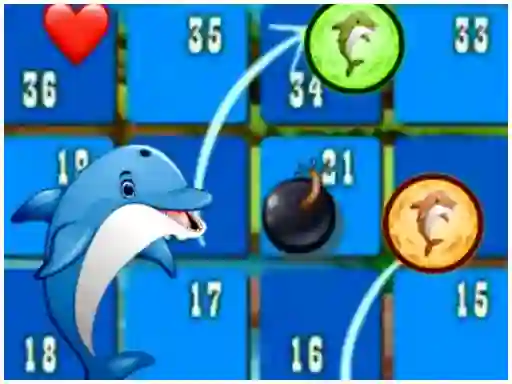 თამაში Dolphin Dice Race ონლაინ