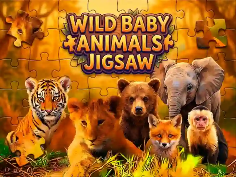 თამაში Wild Baby Animals Jigsaw ონლაინ