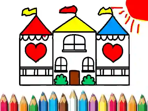 თამაში Back To School Coloring Book DOLL HOUS ონლაინ